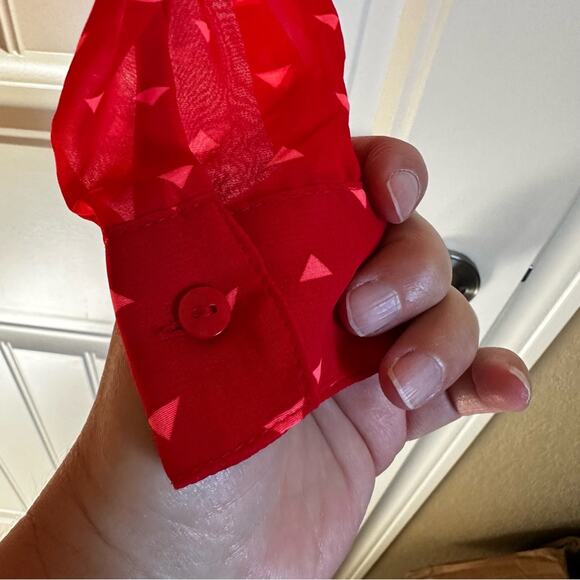 Decree‎ women’s blouse small sheer - Picture 9 of 10